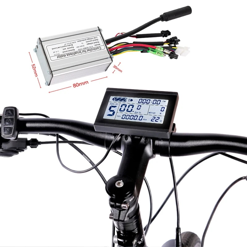 KT Controller Brushless 36V 48V bici elettrica 250W 350W sinusoidale Hall Sensor 15A 17A 6 Mosfet e-bike Scooter Controller Parts