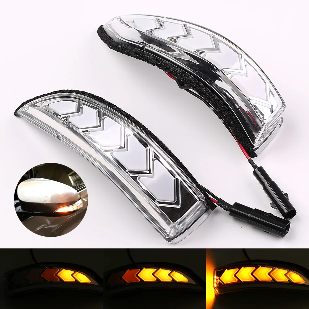 

2pcs LED Dynamic Turn Signal Blinker Side Rear-View Mirror Indicator Light For Toyota Auris E180 2013-2018