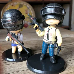 Car Decoration Hot Game Playerunknown's BattleGrounds PUBG Q Version Action Figure Model Auto Interior Accessories Boy Gift Toys