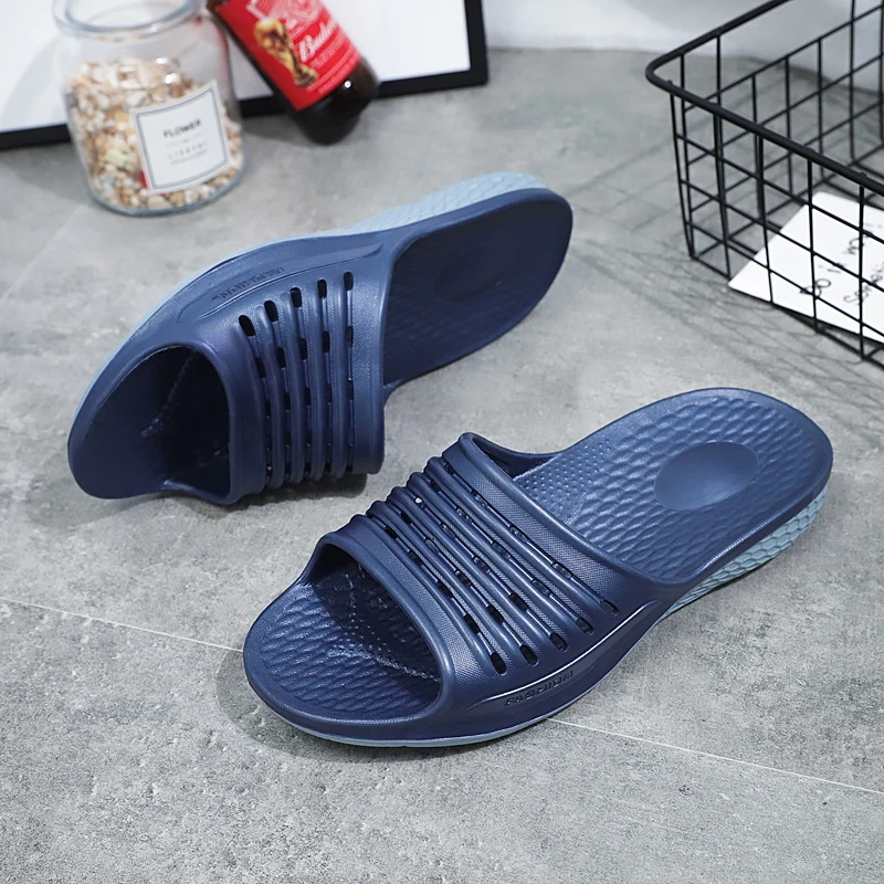 Thick Sole Slippers For Men Antiskid Bathroom Slippers Floor Shoes Summer Cool Beach Shoes Unisex Indoor Slippers Large Size 51