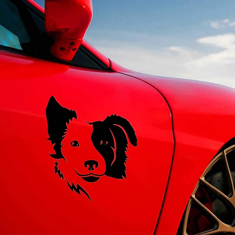 CK20430# 15x13cm Die-Cut Vinyl Decal Border Collie Car Sticker Waterproof Auto Decors on Bumper Rear Window 3