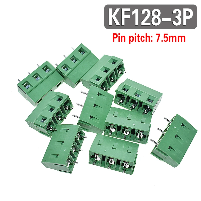 KF128-2P KF128-3P 3.81 5.0 7.5 2.54mm PCB Screw Terminal Block Splice Terminal KF120-2.54 DG308 MG128