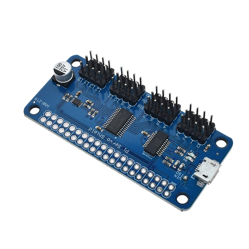 Raspberry pi servo driver hat fornecendo saída pwm preciso 16-channel 12-bit i2c interface suporte raspberry pi zero/zero com 3b +