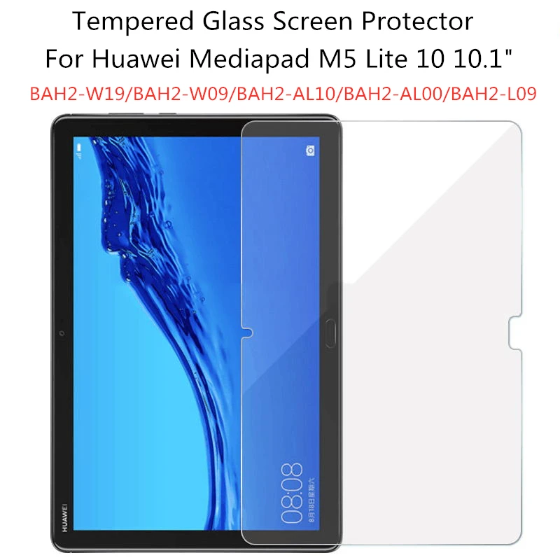 9H Tempered Glass Screen Protector For Huawei MediaPad M5 Lite 10 10.1 inches Tablet Protective Film For BAH2-W09/L09/W19/AL10