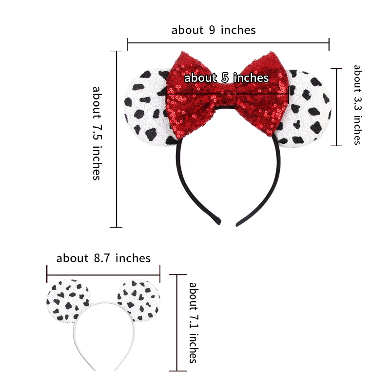 Newest Mickey Mouse Ears Headband Cartoon Sequins 5\