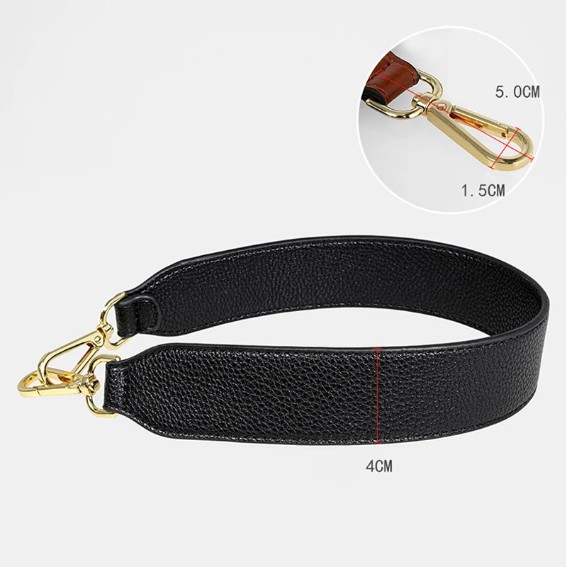 58cm Solid Color Leather Handbag Shoulder Strap Replacement Bag Belt Purse Handles for Underarm Bags Crossbody Strap Accessories