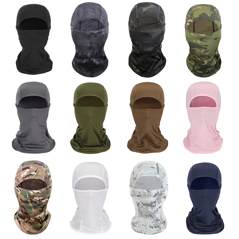 Tactical Camouflage Balaclava Full Face Scarf Mask CS Wargame Hunting Cycling Helmet Liner Cap