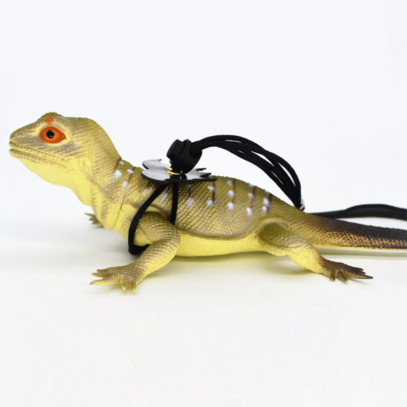 Reptile Lizard Pogona Vitticeps Lguana Iguana Squirrel Traction Rope Small Pet Outing Restraint Collar Adjustable Size