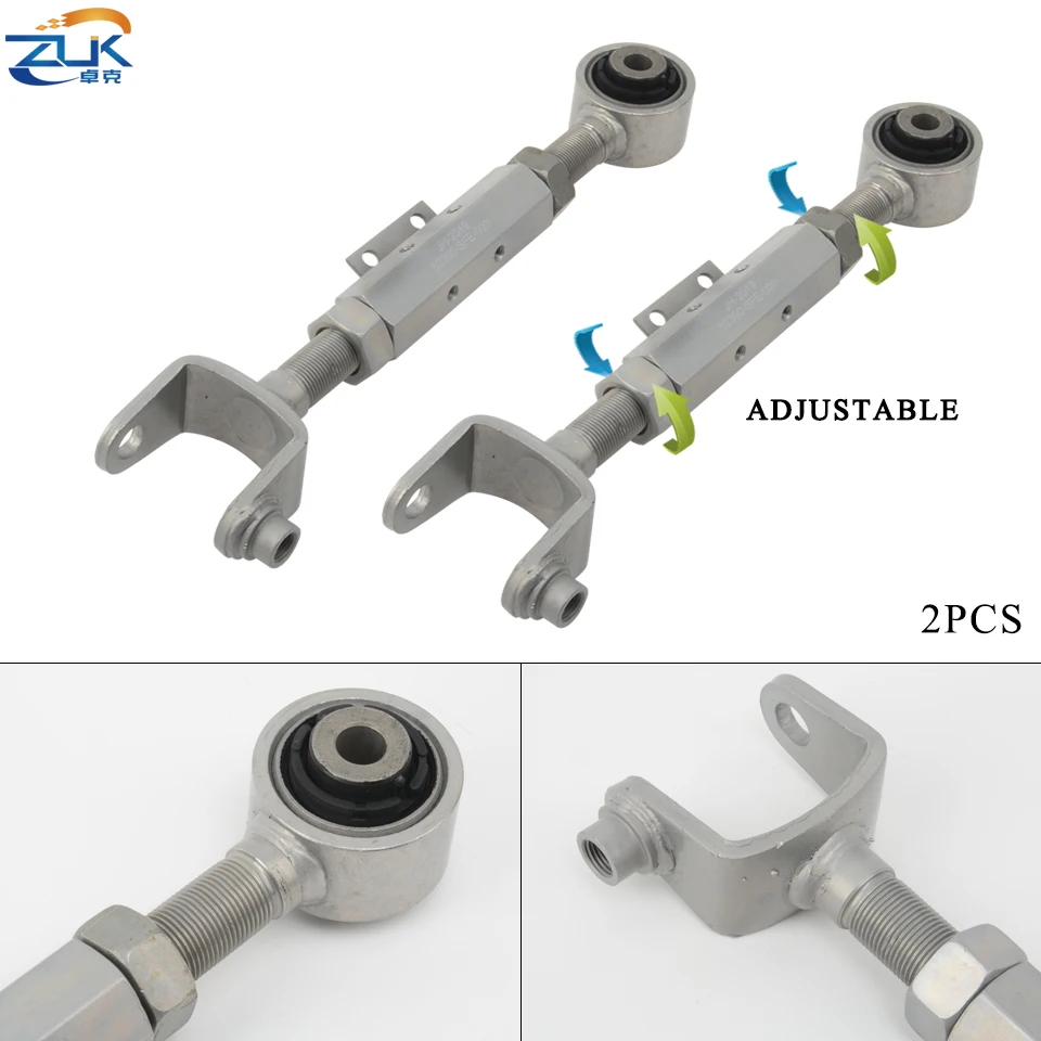 ZUK 2PCS Adjustable Rear Upper Control Arm For HONDA ODYSSEY RB1 RB3 2005-2014 CR-V CRV 2002-2014 RD RE RM OEM:52390-SFE-000