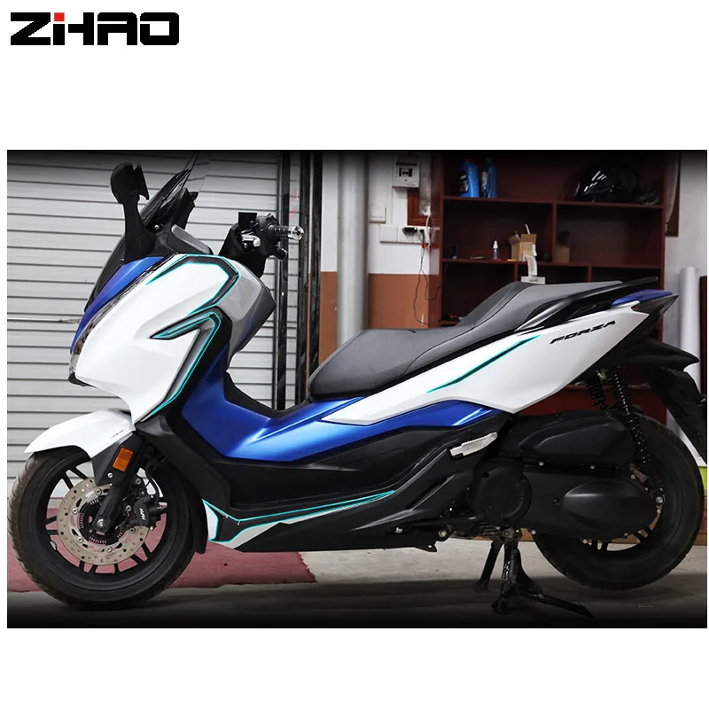 ملصقات من ألياف الكربون للدراجات النارية ، حماية لـ Forza ، Forza300 ، Forza300 ، ومكافحة الصفر ،