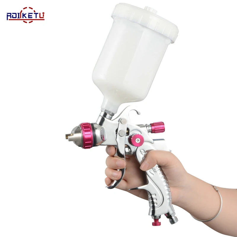 1.4/1.7/2.0mm Nozzle Gravity Pneumatic Air Paint Spay Gun G2008 Professional HVLP 600ML For Car Auto Repair Tool Painting Kit