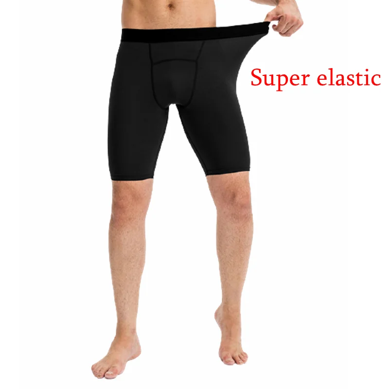 New Men Quick Dry Running Short Mens Compression Running Tights High Elasticity Gym Fitness Sport Shorts Leggings Male Underwear