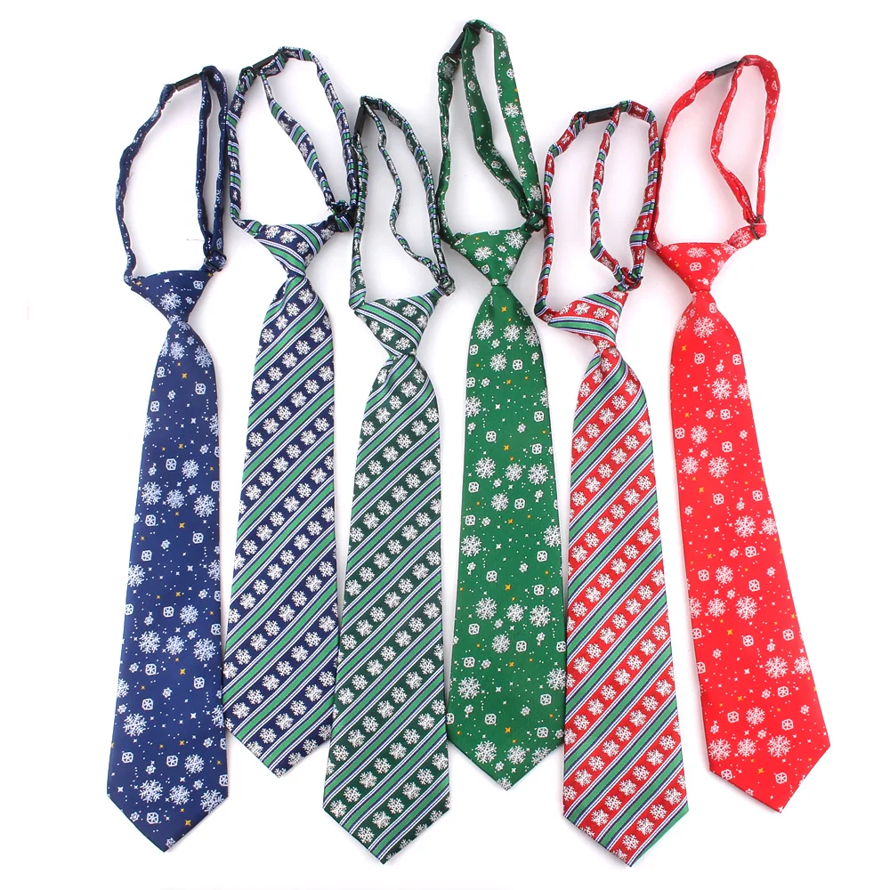 Christmas Ties Casual Skinny Necktie For Boys Girls Neck Tie Snowflake Necktie For Children Shirt Neck Wear For Men Women