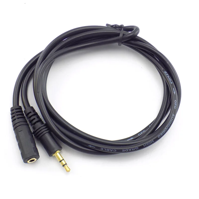 1.5/3/5/10M 3.5mm Stereo męski na żeński rozszerzenie Audio kabel do słuchawek TV komputer Laptop MP3/MP4 słuchawki