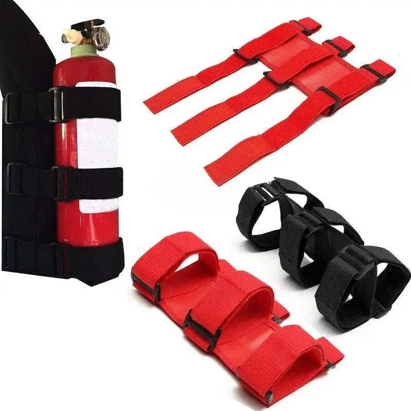 Verstellbarer Feuerlöscher-Halter aus Oxford-Gewebe, Rollbügel-Feuersicherheitsgurt für Jeep Wrangler TJ JK JL 1997-2018 – Detail 3