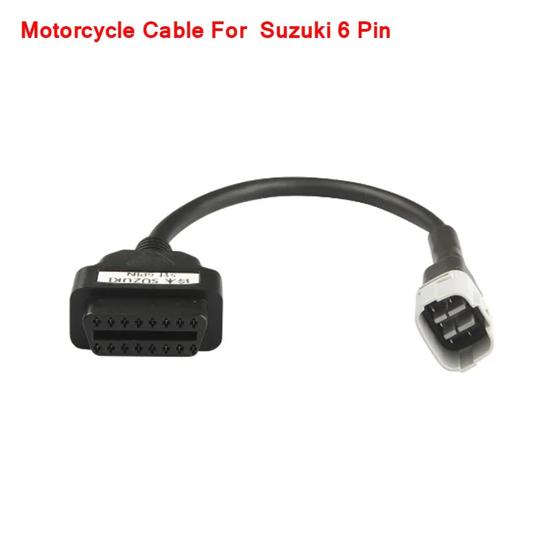 OBD Cavo Moto Per Suzuki 6 Spille Spina del Cavo Cavo Diagnostico 6 Spille per OBD2 16 Spille Adattatore