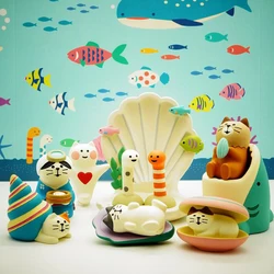 Scene Decoration Underwater World Bookshelf Decorationt Collectible Home Decoration Garden Resin Craft Toy Bonsai Ornaments