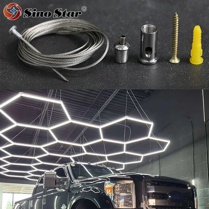 Sino Star 3meters Flexible Stainless Steel Wire Lifting Rope Used For Suspended Ceiling Light Kit Cable Load-bearing Pull Sling