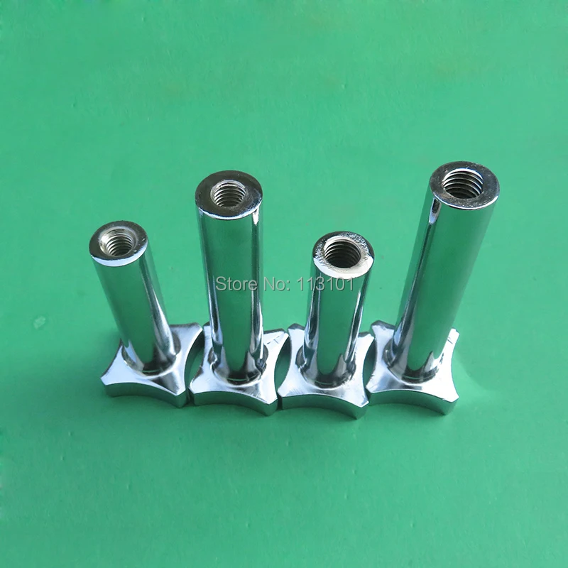 Metal Screw Nuts Silver Color Spare Part of Soft Ice Cream Machine Accessories 2 Short + 2 Long 4 Screws