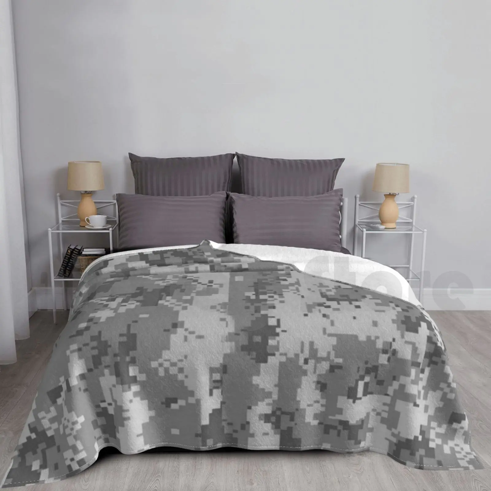 Digital Camo-Camouflage Patriotic Gift Blanket For Sofa Bed Travel Camouflage Camo Patriotic Patriotism