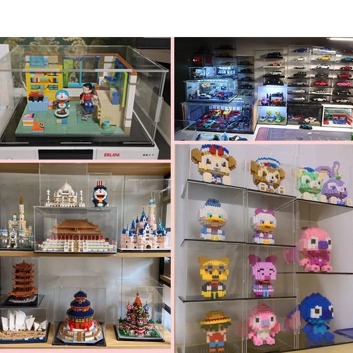 75 Size Customized Acrylic Display Box Hand-made Doll Model Blind Box Toy Transparent Storage Box Display Stand Customized Size