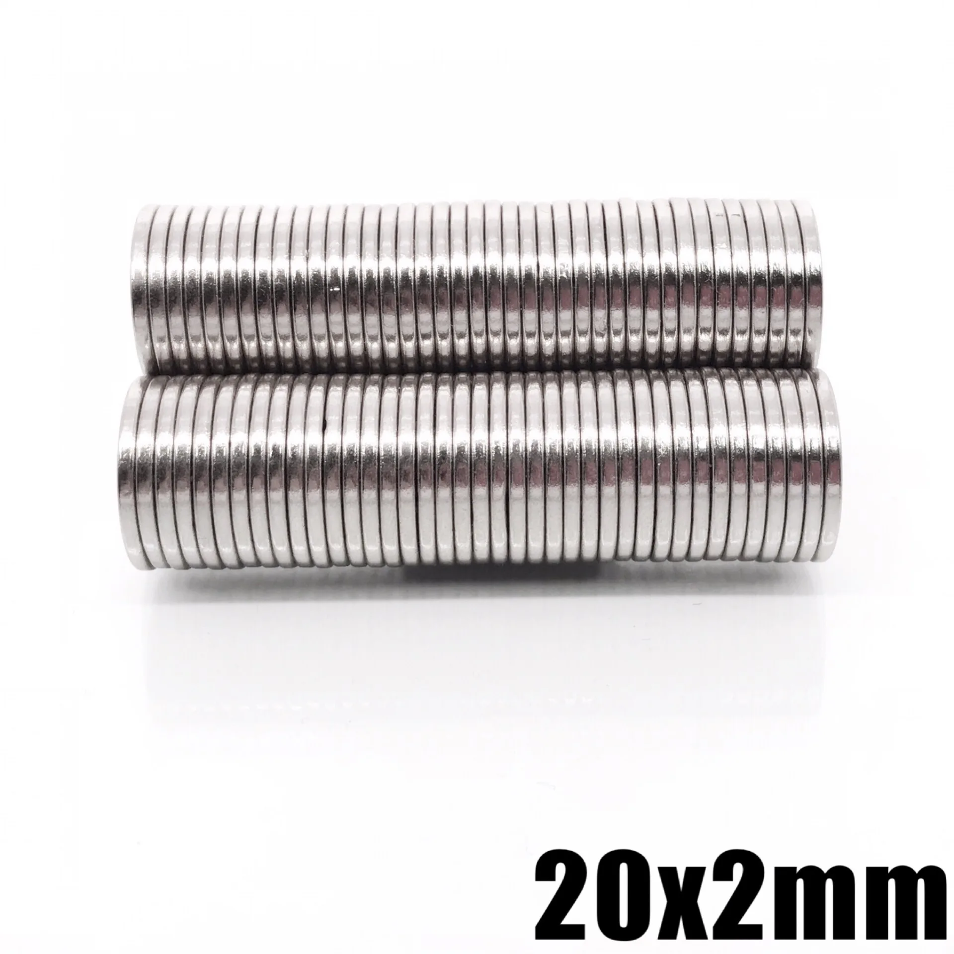 5/10/20/50/100/200Pcs 20x2 Super Powerful Strong Bulk Round NdFeB Neodymium Disc Magnets 20x2mm Dia N35 Rare Earth Magnet 20*2