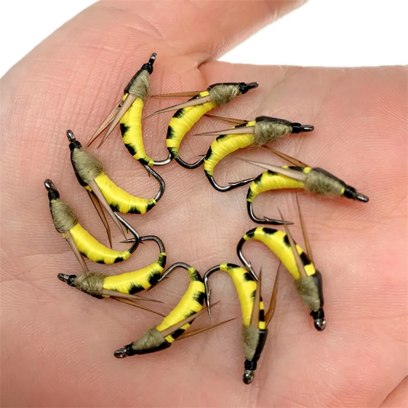 3/6Pcs Angeln Fliegen Realistische Nymph Scud Fly für Trout Fly Angeln Streamer Binden Künstliche Köder Köder – Detail 25