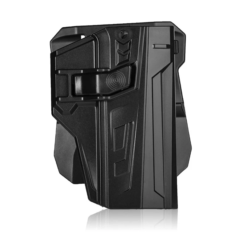 Tactical CZ P07 P09 Drop Leg Thigh Holster Pistol Gun Holster With Belt Loop Auto-Lock Palstic-Steel Gun Holder Case