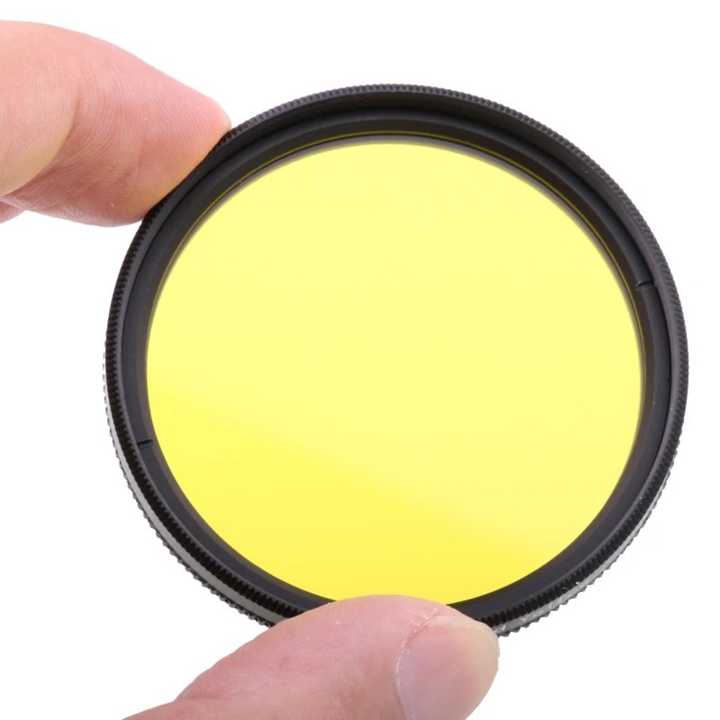 Camera Filters Full 49 mm Color Filters for brown Orange Pink Red Yellow Grey Blue Green Purple For DSLR Camera
