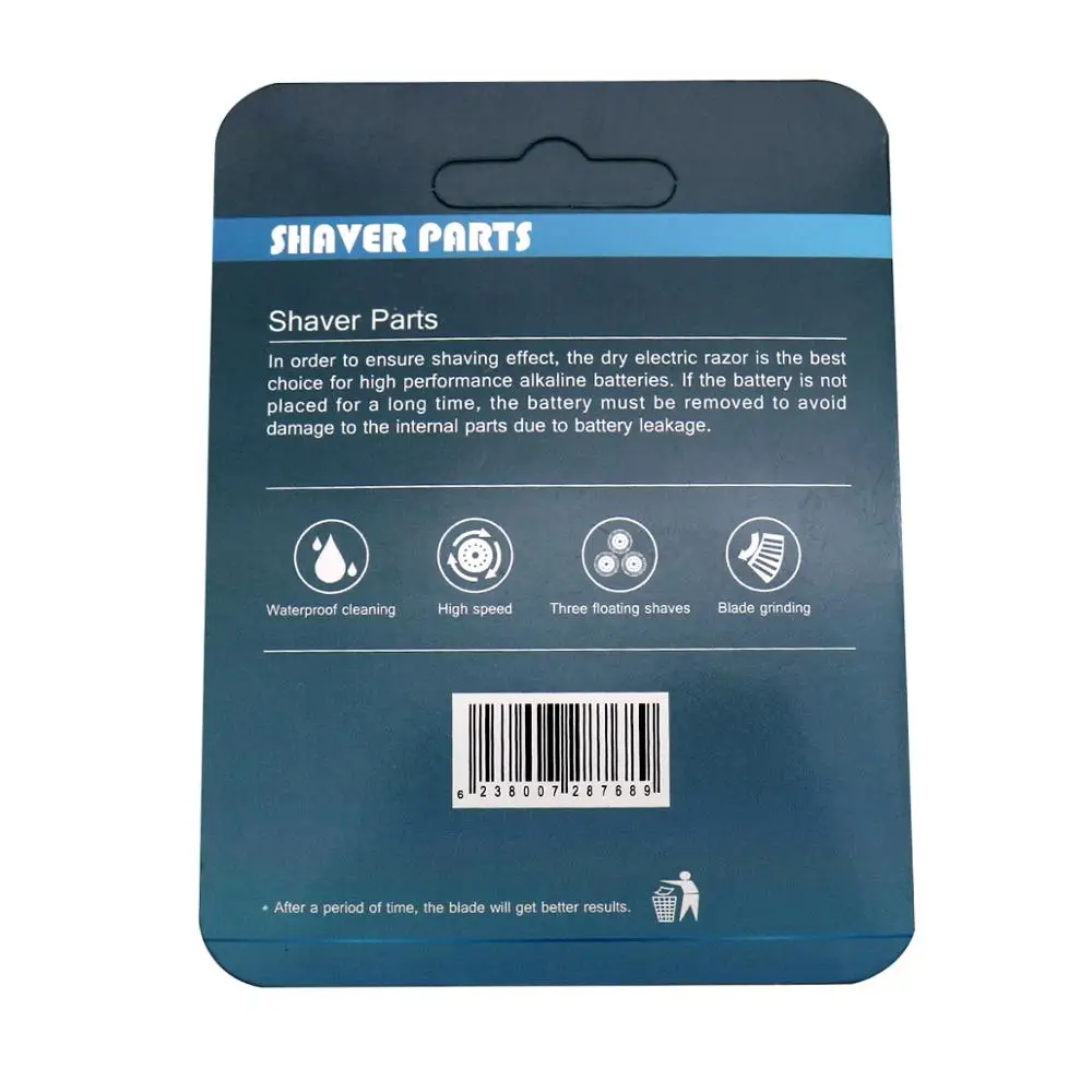 Cabeças de barbear Norelco para Philips, HQ8, HQ6073, HQ7120, PT735, HQ7160, HQ7742, HQ8830, HQ8890, HQ7320, HQ8865, PT730, PT870, 3 unidades
