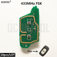 QCONTROL Car Remote Control Key Circuit Electronic Board for Renault CLIO KANGOO TWINGO WIND 433MHz