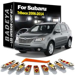 BADEYA 15Pcs Canbus LED Interior Dome Map Light Kit For Subaru Tribeca 2006 2007 2008 2009 2010 2011 2012 2013 2014 Led Bulbs