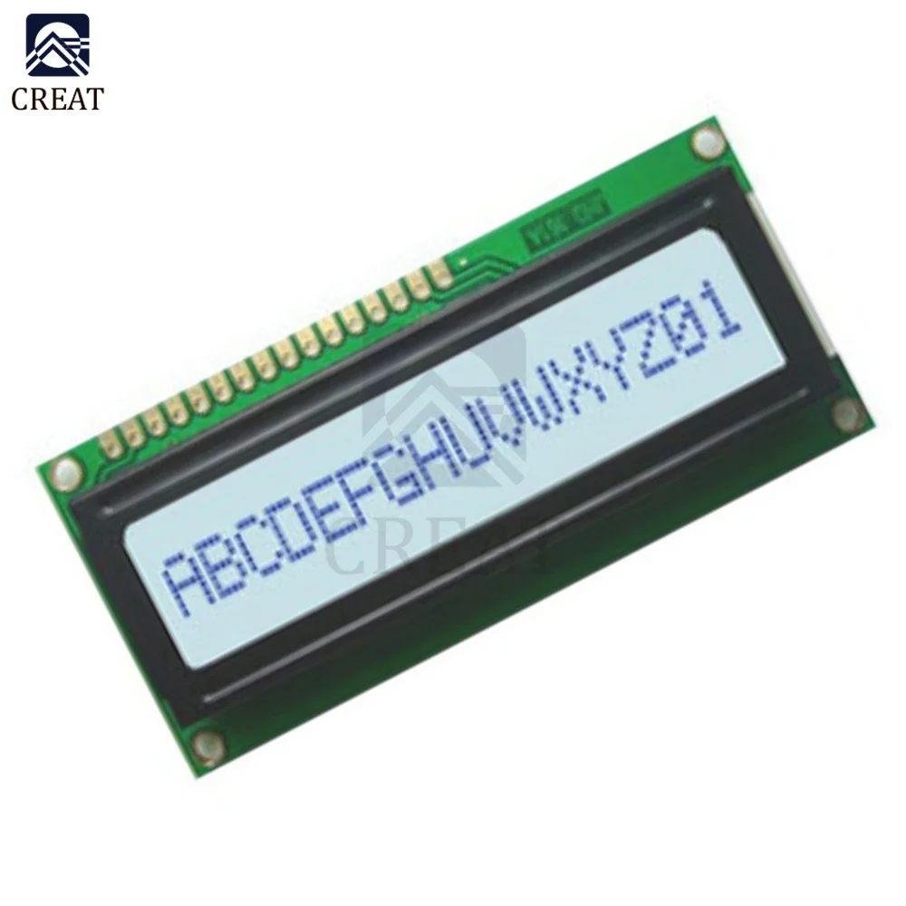 1601 LCD Display 16X1 Character Digital LCD Module LCM STN SPLC780D KS0066 for Arduino  R3 3D Printer 5V