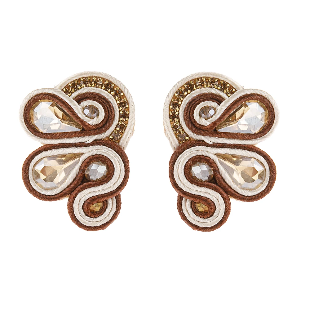 Ethnic Boho Fashion - Handmade Soutache Earrings Fashion Jewelry Women