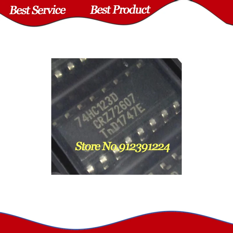 10 Pcs 74HC123D SOP16 신규 및 기존 재고 있음
