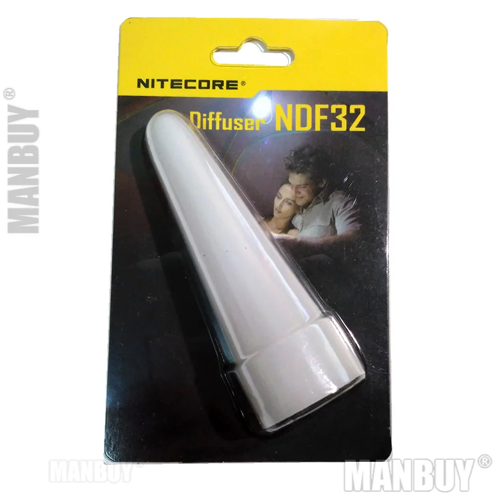 wholesale NITECORE NDF32 mm Translucent White Diffuser Cone Traffic Wand Tip Lanterna Lamp Flashlight Accessories MH20GT/P20/R25