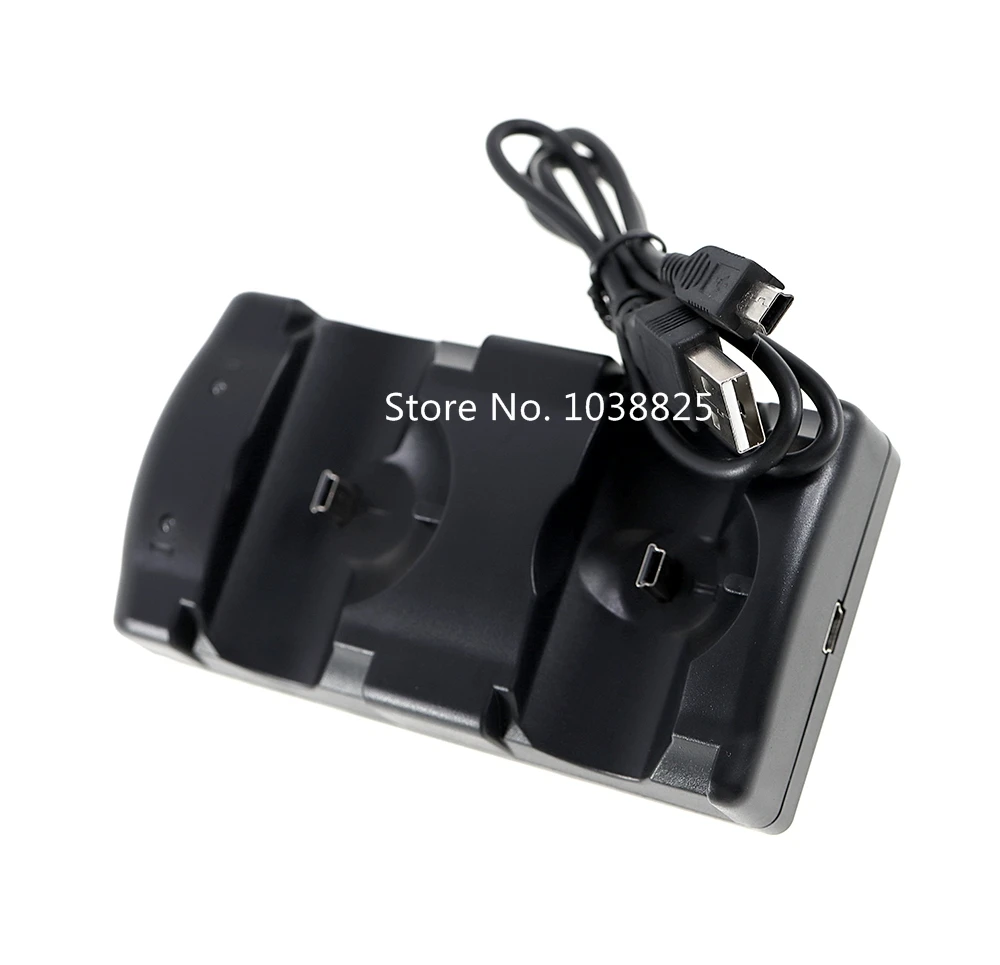 1PC 2 in 1 Charging Dock dual charger dock for PS3 controller and for PS3 Move Controller