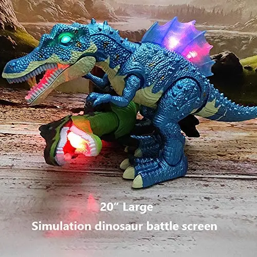 Big Size Electric Dinosaur Toy Jurassic Park World Walking Dinosaur Robot With Light Sound Tyrannosaurus Rex Toys For Boys Kid