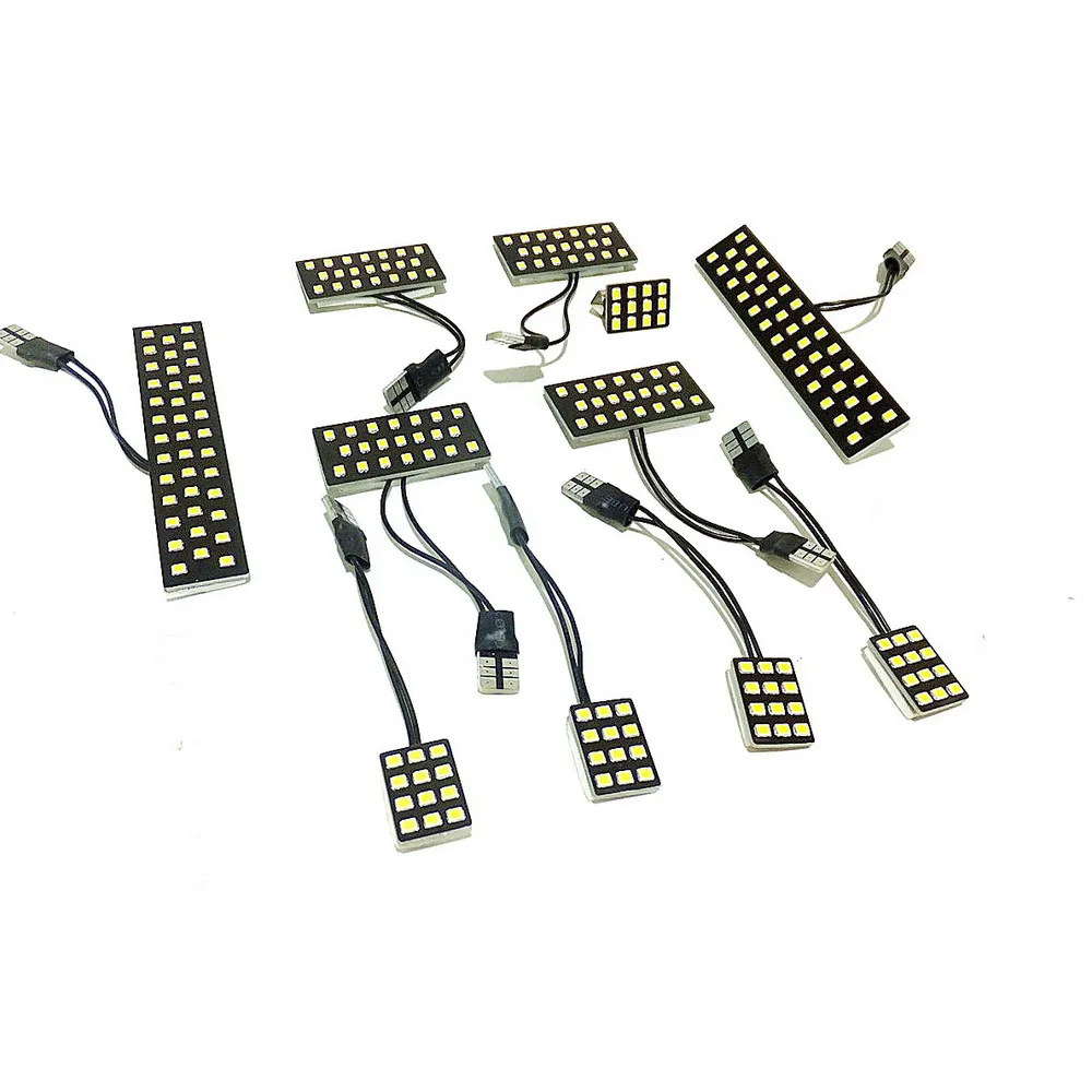 July King 6000K LED Car Interior Reading Lights Case for Toyota Alphard Vellfire 20# Series 2008-2014, 2835SMD, 17 pcs/set