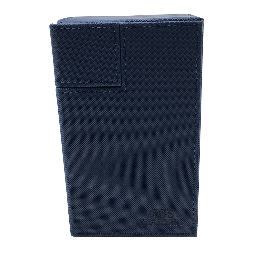 AEGIS GUARDIAN 100+ TCG Card Box Deck Case With Independant Card/Dice Trays: Blue Color