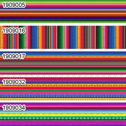 Winsome 50 jardów meksyk wstążka z wzorem kolorowa fala drukowana rypsowa wstążka