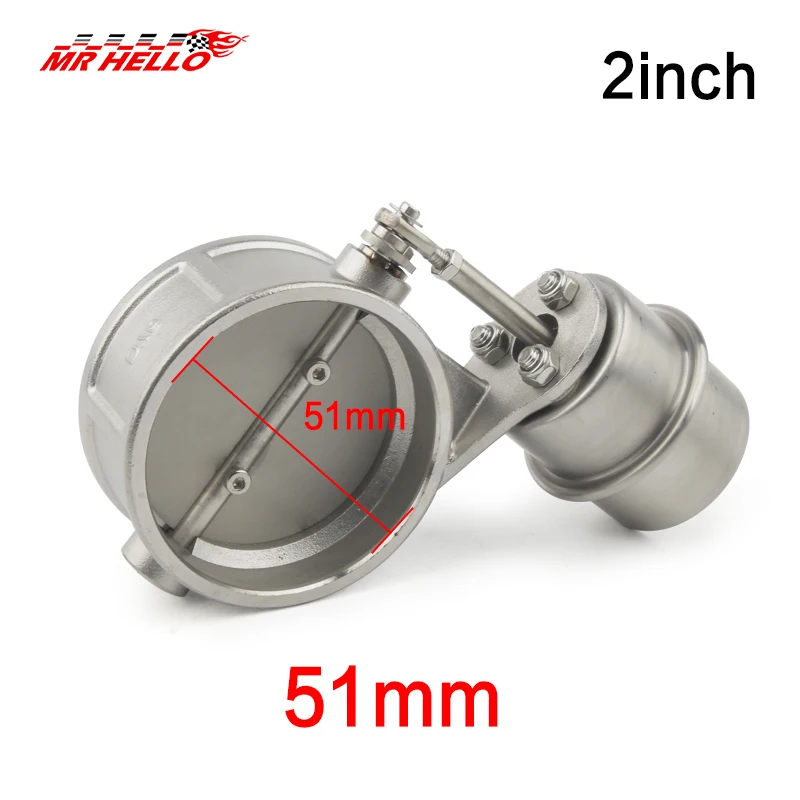 new 2'' 2.5'' 3'' Stainless Steel Exhaust Control Valve Cutout Set Vacuum Actuator CLOSED Style Pipe Pressure:About -2psi-5.5psi