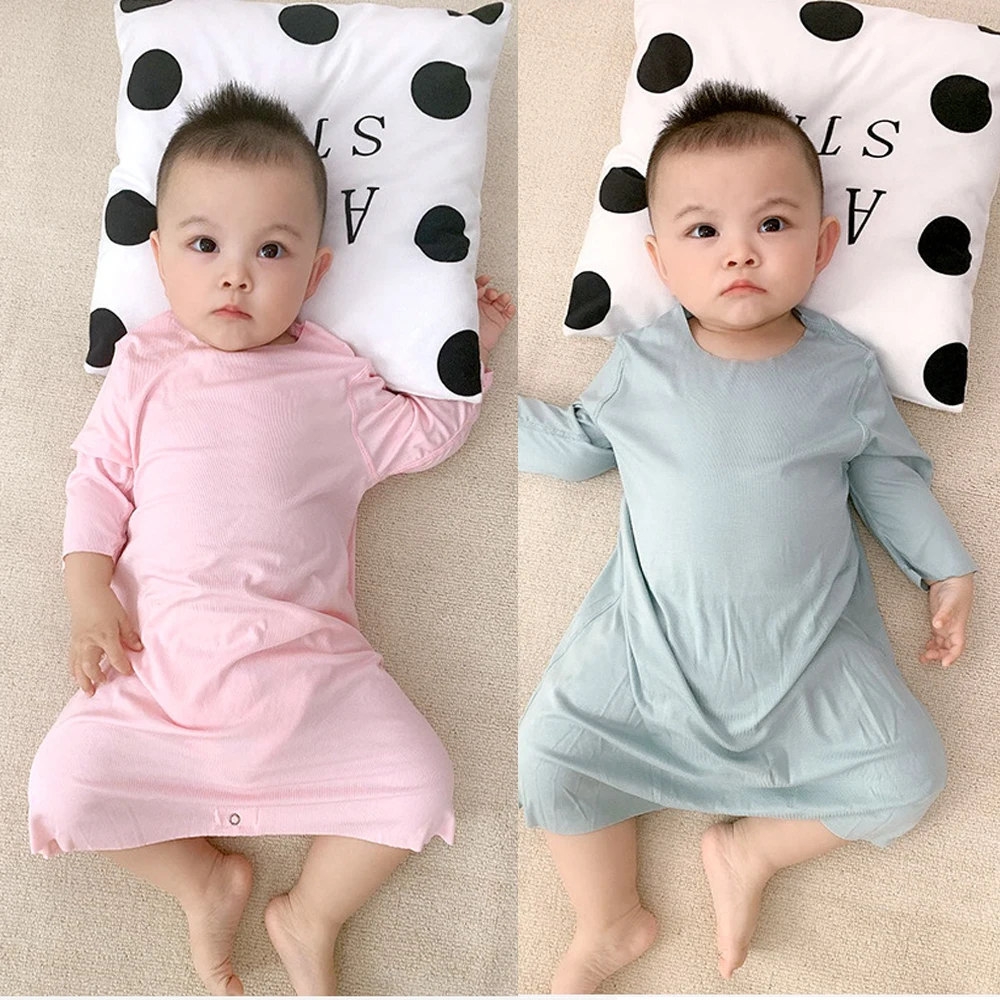 

Cotton Baby Blanket Sleepers Anti-kick Nightdress Newborn Infant Pajamas Robes Baby Girl Boy Sleeping Gowns Clothes