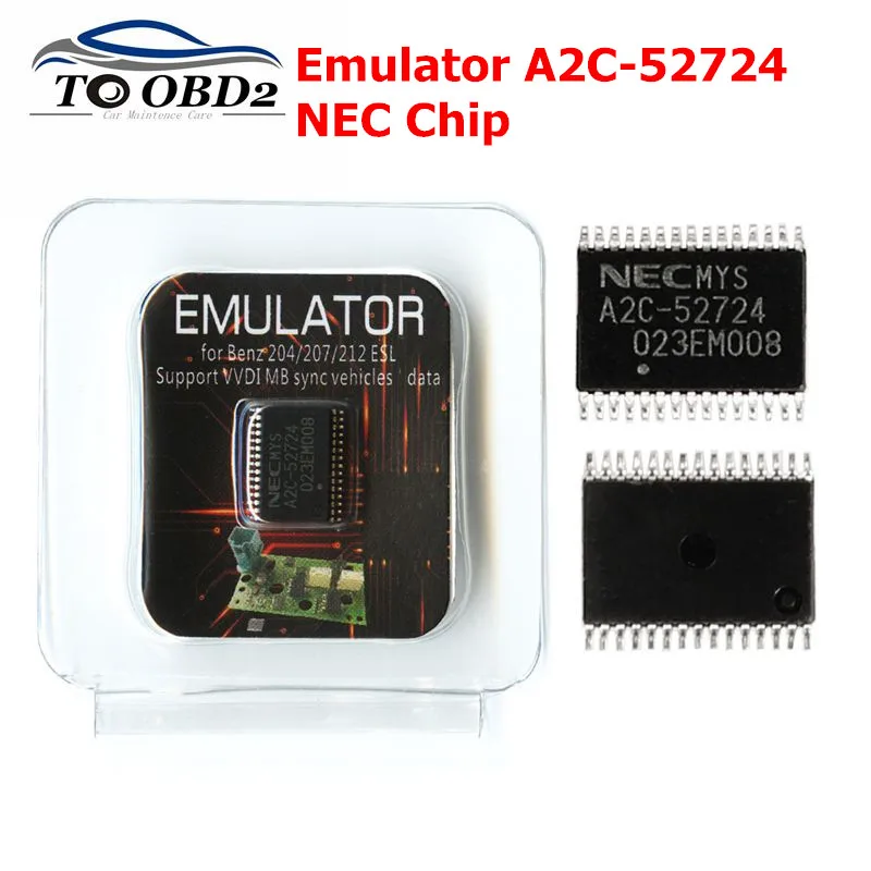 ELV ESL NEC Emulator A2C 52724 A2C-52724 Chip for Mercedes for Benz W204 W207 W212 use for VVDI MB or CGDI MB No need EIS renew