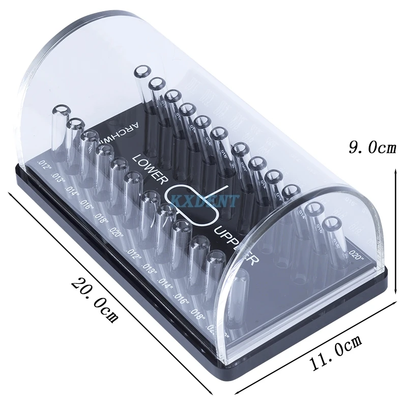 Dental Arch wires Case Orthodontic Round/Rectangular Dental Acrylic Organizer Holder Dentistry lab Tools Holder