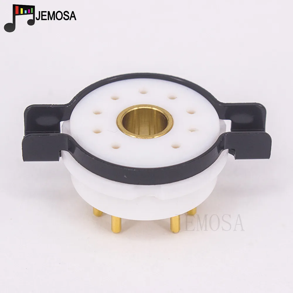 9PIN Tube Socket Valve Base EIZZ High end Magnoval PTFE For WE34 WE429 8233 6S45P WE418A Vacuum Tube Audio Vintage Amplifier