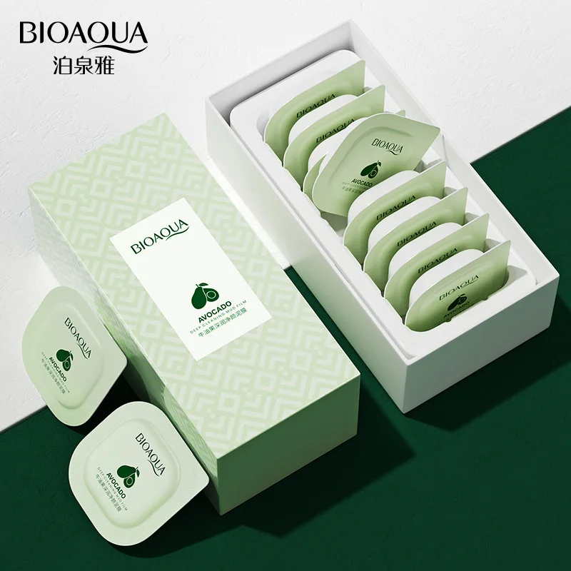 

Bioaqua Avocado deep embellish net yan mud membrane hydrating improve dry matte moisturizing type small pudding daub mask