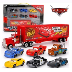 Disney-coches de juguete de Cars 3 para niños, juego de juguetes de Pixar, Rayo McQueen, Jackson Storm Mater Truck 1:55, coche Pixar de aleación de Metal fundido a presión, modelo de juguete, regalos para niños