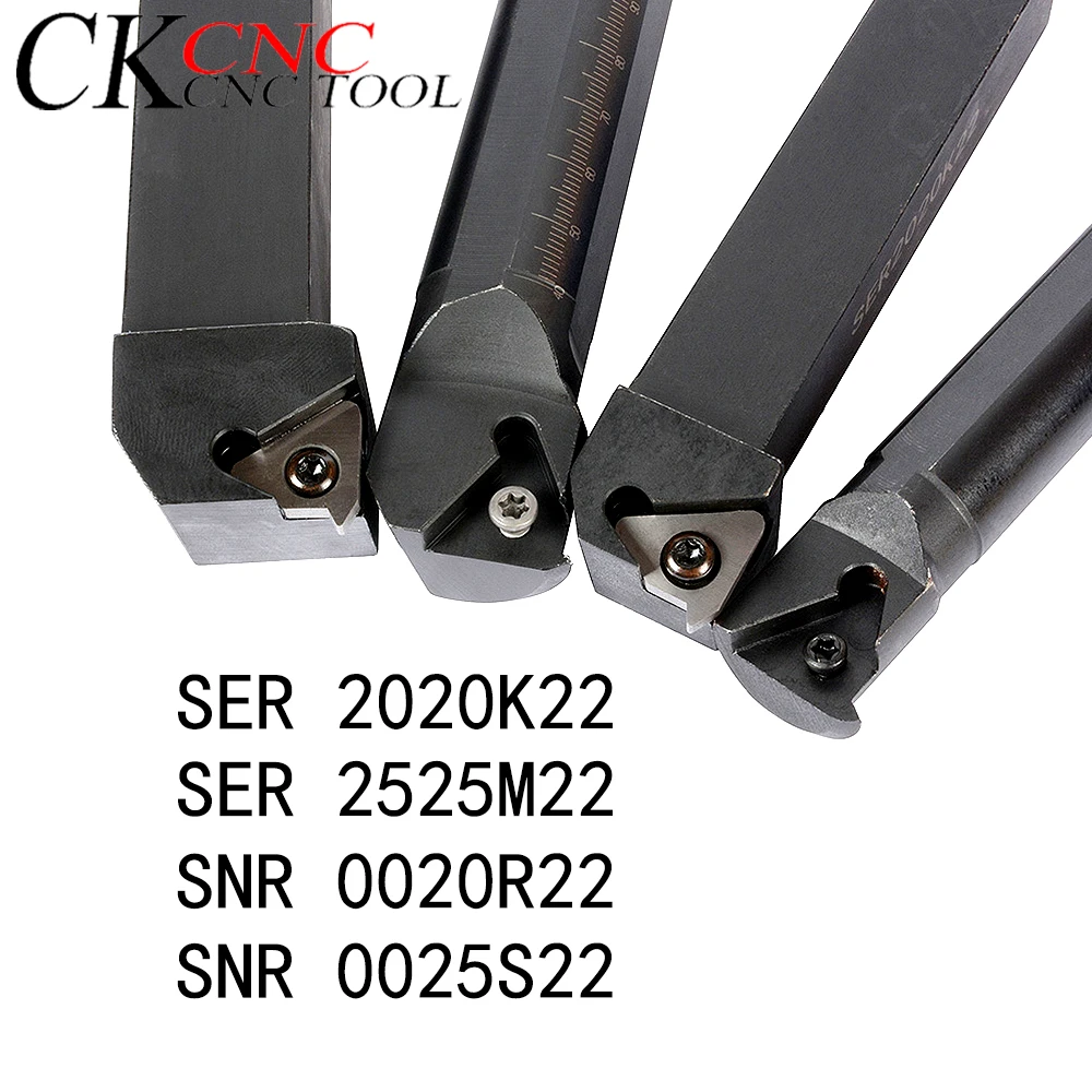 1PCS SER SNR SER2525M22 SER2020K22 SNR0020R22 SNR0025S22 drehen werkzeug halter Threading drehen werkzeuge für hartmetall einsätze 22ER IR