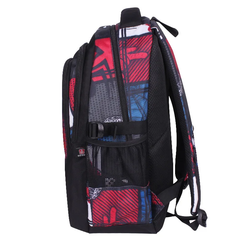 Mochila escolar de poliéster para niño y niña, morral ortopédico con estampado 3D de dibujos animados, novedad